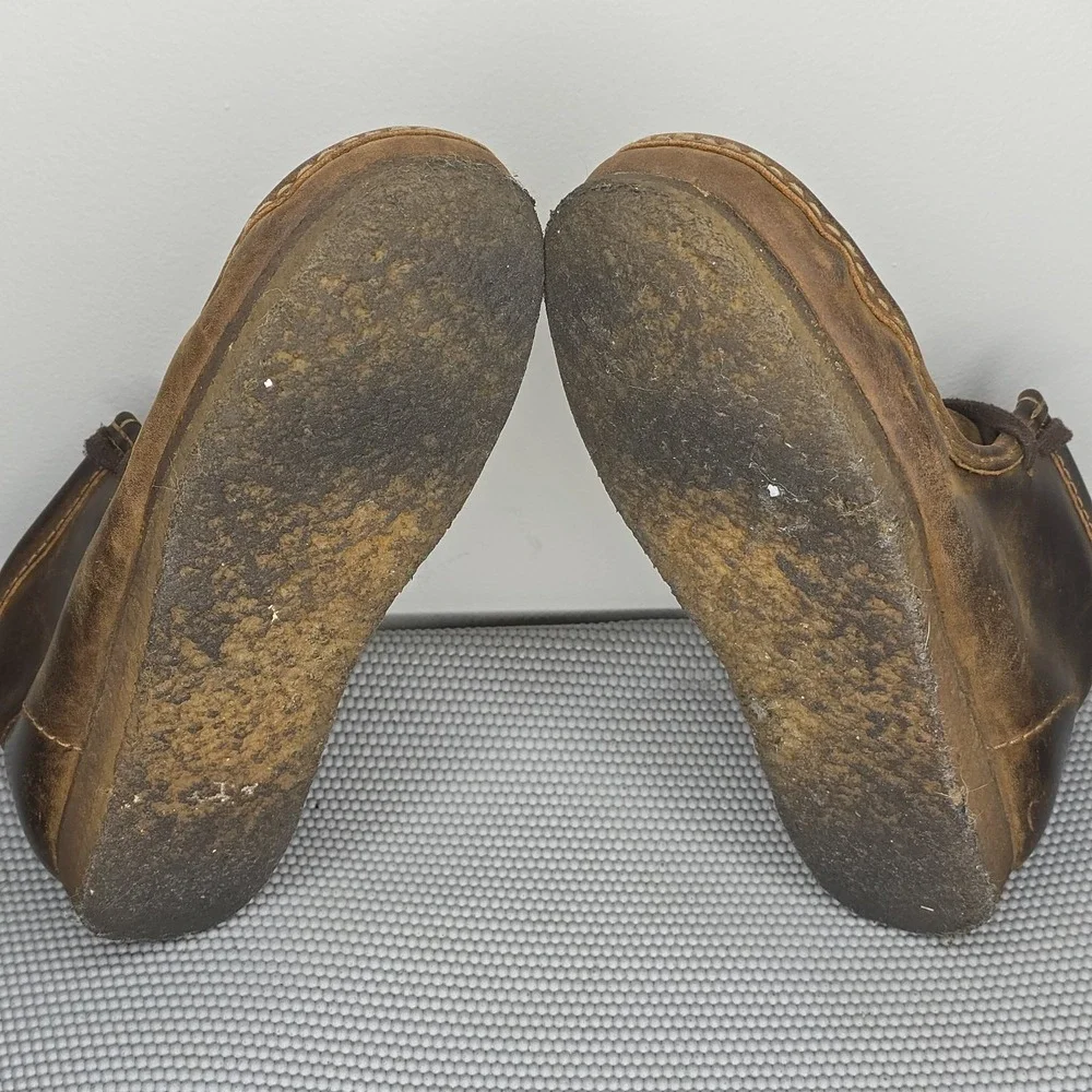 Clarks Wallabee Boot‎ Mens Dark Brown Suede Lace Up Chukkas Boots Size 8.5